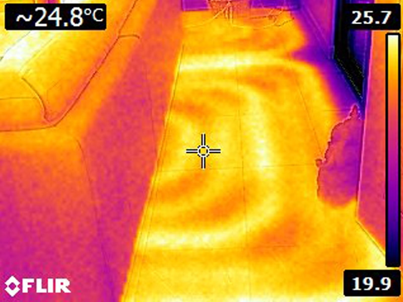 Hydronic Underfloor Heating Systems Adelaide thermal image
